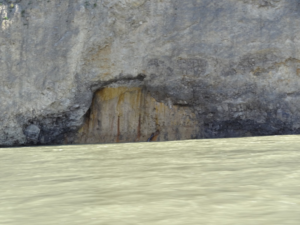 Fig. 10. At the foot of Red Dog Mountain on the Begadeh (Keele River), Northwest Territories. Photograph by author, with thanks to David Etchinelle and Theresa Etchinelle.