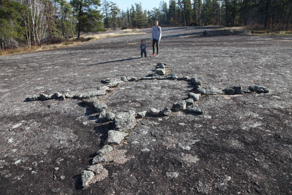 Fig. 5. Teaching Rocks (or Petroforms) in Whiteshell Provincial Park, Manitoba. Photograph by author.