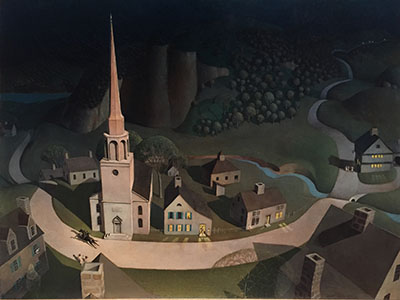 The Midnight Ride of Paul Revere (painting by Grant Wood - Wikimedia Commons))